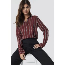 NA-KD Trend Koszula w paski - Red. Czerwone koszule wiązane damskie NA-KD Trend, w paski. Za 161,95 zł.