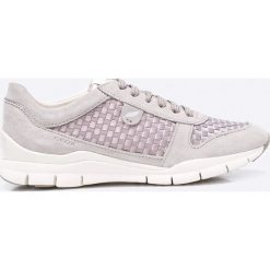 Geox - Buty. Szare buty sportowe damskie marki Geox, z materiału. W wyprzedaży za 269,90 zł.