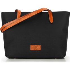 Torebka damska 87-4E-432-1. Czarne shopper bag damskie Wittchen, w paski, z nylonu, z tłoczeniem. Za 359,00 zł.
