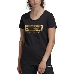 ADIDAS FOIL GRAPHIC TEE > GL2849. Koszulki damskie Adidas, l, z nadrukiem, z bawełny, klasyczne, z okrągłym kołnierzem. Za 99,99 zł.