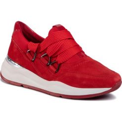 Sneakersy JANA - 8-23625-24 Red 500. Czerwone półbuty damskie Jana, z zamszu. W wyprzedaży za 179,00 zł.