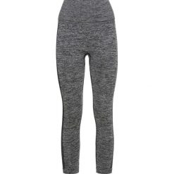 Legginsy bezszwowe shape "wyszczuplające brzuch" bonprix antracytowy melanż. Szare legginsy damskie wyszczuplające bonprix, w paski. Za 49,99 zł.