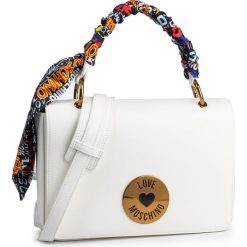 Torebka LOVE MOSCHINO - JC4044PP1ALG0100 Bianco. Białe listonoszki damskie Love Moschino, bez wzorów, ze skóry ekologicznej, eleganckie, bez dodatków. Za 829,00 zł.