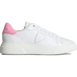 Buty PHILIPPE MODEL TEMPLE. Białe buty sportowe damskie Philippe Model, z aplikacjami, z zamszu, eleganckie. Za 1230,00 zł.