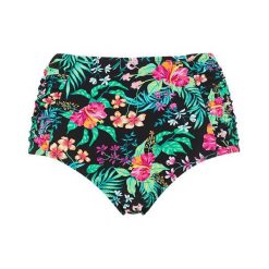 Cellbes Majtki bikini z wysokim stanem z serii Tropisk czarny we wzory female czarny/ze wzorem 52. Czarne majtki damskie Cellbes. W wyprzedaży za 45,00 zł.
