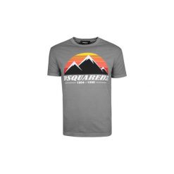 T-shirty z krótkim rękawem Dsquared S74GD0291. Szare t-shirty męskie Dsquared, s, bez wzorów, bez kołnierzyka, krótkie. Za 489,00 zł.