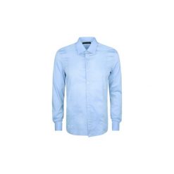 Koszule z długim rękawem Guess 62H416-4110Z. Niebieskie koszule męskie Guess, m, z aplikacjami, bez kołnierzyka, z długim rękawem. Za 199,00 zł.