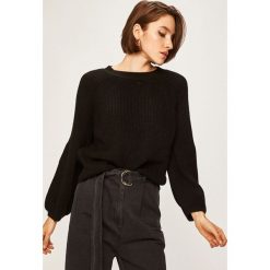 Answear - Sweter. Czarne swetry damskie ANSWEAR, s, bez wzorów, z elastanu, bez rękawów, bez kaptura. W wyprzedaży za 59,90 zł.