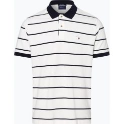 Gant - Męska koszulka polo, biały. Białe koszulki męskie GANT, xl, bez wzorów, prążkowane, eleganckie, polo, bez rękawów. Za 449,95 zł.