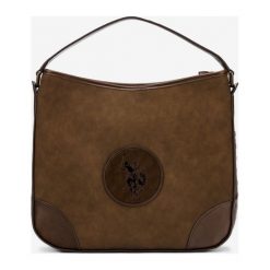 U.S. Polo Assn Newburgh Torebka Brązowy. Pomarańczowe torebki klasyczne damskie U.S. Polo Assn., w paski, z materiału, bez dodatków. Za 447,95 zł.