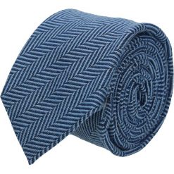 Krawat cotton niebieski classic 203. Niebieskie krawaty męskie Recman, na co dzień, z aplikacjami, z bawełny, eleganckie. Za 69,00 zł.