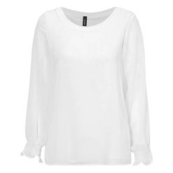 Soyaconcept Bluzka Odina złamana biel female biały S (38). Białe bluzki damskie Soyaconcept, s, bez wzorów, z szyfonu, eleganckie, bez kołnierzyka, bez rękawów. W wyprzedaży za 169,00 zł.