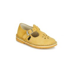 Baleriny Dziecko Aster DINGO. Żółte baleriny dziewczęce ASTER, bez wzorów, bez obcasa. Za 299,00 zł.