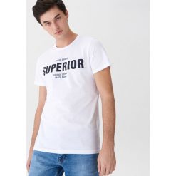 T-shirt z napisem - Biały. Białe t-shirty damskie marki House, s, z napisami. Za 29,99 zł.