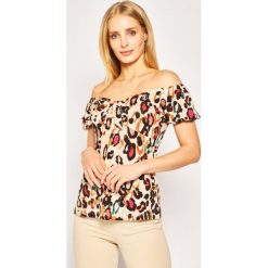 Bluzka Liu Jo FA0030 J5959. Brązowe bluzki damskie Liu Jo, xs, bez wzorów, z elastanu, bez kołnierzyka, bez rękawów. W wyprzedaży za 279,00 zł.