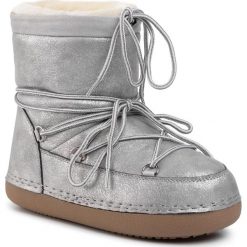 Buty DEEZEE - WS19002-02 Silver. Szare kozaki damskie DeeZee, na zimę, ze skóry ekologicznej, bez zapięcia. Za 149,99 zł.