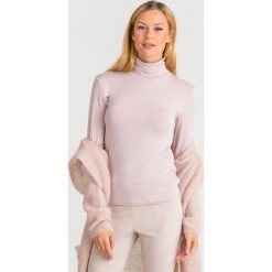 BLUZKA CARRARA Max Mara Leisure. Różowe bluzki damskie Max Mara Leisure, m, z aplikacjami, z materiału, z golfem, bez rękawów. Za 257,40 zł.