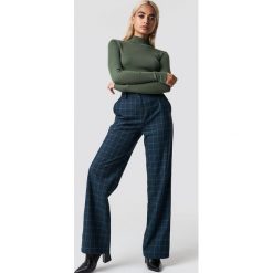 NA-KD Classic Spodnie garniturowe w kratkę - Blue. Niebieskie spodnie z wysokim stanem NA-KD Classic, w kratkę. Za 202,95 zł.