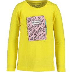Blue Seven - Longsleeve dziecięcy 92-128 cm. Szare bluzki dziewczęce Blue Seven, z aplikacjami, z bawełny, z okrągłym kołnierzem, z długim rękawem, długie, bez kaptura. Za 49,90 zł.