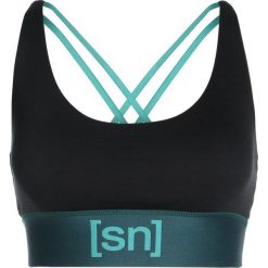 Biustonosze sportowe: super.natural MOTION YOGA Biustonosz sportowy jet black/aloe green