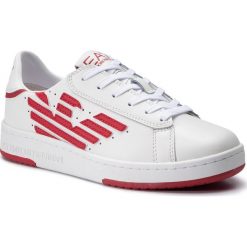 Sneakersy EA7 EMPORIO ARMANI - X8X043 XK075 A041 White/Tango Red. Białe półbuty damskie EA7 Emporio Armani, ze skóry ekologicznej. Za 769,00 zł.