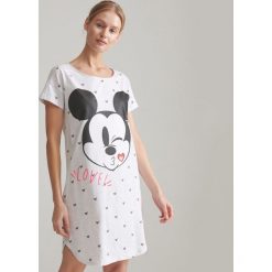 Koszula nocna z Myszką Miki - Jasny szary. Szare koszule nocne damskie Reserved, s. Za 59,99 zł.