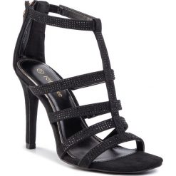 Sandały DEEZEE - LS5120-04A Black. Czarne klapki damskie DeeZee, bez wzorów, ze skóry ekologicznej, bez obcasa, na obcasie. Za 119,99 zł.