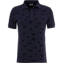 Emporio Armani Koszulka polo blu navy. Szare koszulki polo marki Emporio Armani, l, z bawełny, z kapturem. Za 509,00 zł.