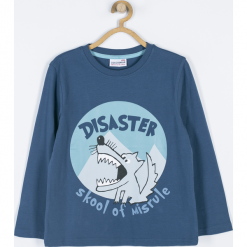 Koszulka. Białe t-shirty chłopięce z długim rękawem marki UP ALL NIGHT, z bawełny. Za 49,90 zł.