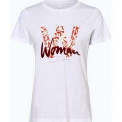 BOSS Casual - T-shirt damski – Tewoman, biały. Białe t-shirty damskie BOSS Casual, xs, z nadrukiem, z bawełny, casualowe, bez kołnierzyka. Za 149,95 zł.