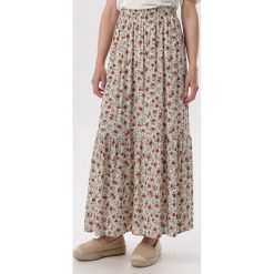 Kremowa Spódnica Kalireanes. Brązowe spódniczki damskie Born2be, xl, bez wzorów, maxi. W wyprzedaży za 59,99 zł.