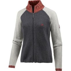 Golfy damskie: Sweter rozpinany w kolorze szarym