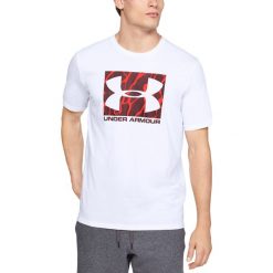 Under Armour Boxed Sportstyle Koszulka Biały. Białe podkoszulki męskie Under Armour, m, z nadrukiem, z bawełny, z krótkim rękawem. Za 119,95 zł.