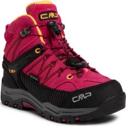 Trekkingi CMP - Kids Rigel Mid Trekking Shoes Wp 3Q12944 Bouganville/Goji 06HE. Różowe śniegowce dziewczęce CMP, bez zapięcia. Za 259,00 zł.