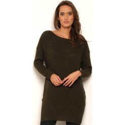 Sweter "Aurelie" w kolorze khaki. Brązowe swetry damskie Manoukian, s, z wełny. W wyprzedaży za 109,95 zł.