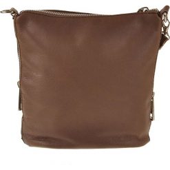 Torebki klasyczne damskie: Skórzana torebka „Ambly” w kolorze brązowym – 20 x 19 x 10 cm