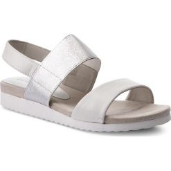 Rzymianki damskie: Sandały CAPRICE – 9-28608-20 White/Silver 191