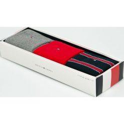 Tommy Hilfiger - Skarpety (3-pack). Niebieskie skarpetki męskie marki TOMMY HILFIGER, z bawełny. W wyprzedaży za 59,90 zł.