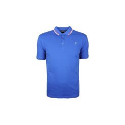 Koszulki polo z krótkim rękawem Trussardi 32T00141 / Polo 3 Bottoni. Niebieskie koszulki męskie Trussardi, xl, bez wzorów, polo, z krótkim rękawem, krótkie. Za 199,00 zł.