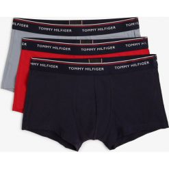 Tommy Hilfiger - Obcisłe bokserki męskie pakowane po 3 szt., niebieski. Niebieskie bokserki męskie TOMMY HILFIGER, bez wzorów, z bawełny. Za 179,95 zł.
