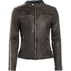Kurtki męskie bomber: Goosecraft Kurtka skórzana anthracite