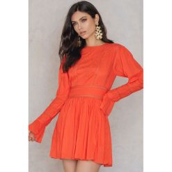 Sukienki: Free People Sukienka Mini Victorian Waisted – Orange