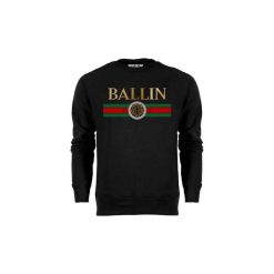 Swetry Ballin Est. 2013 Line Small Sweater. Czarne swetry męskie Ballin Est. 2013, xl, bez wzorów, bez kołnierzyka, bez kaptura. Za 151,48 zł.