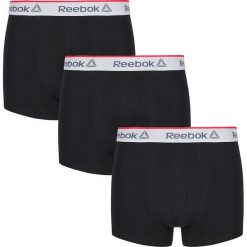 Reebok Trunk Ovett 3 Pack C8105 bokserki męskie czarne M. Czarne bokserki męskie Reebok, bez wzorów, z elastanu. W wyprzedaży za 99,99 zł.