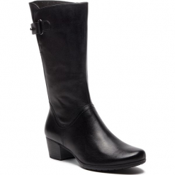Kozaki MARCO TOZZI - 2-25519-21 Black Antic 002. Czarne kowbojki damskie Marco Tozzi, z materiału, na obcasie. Za 399,90 zł.