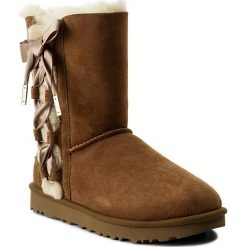 Buty UGG - W Pala 1017531 W/Che. Pomarańczowe kozaki damskie Ugg, z wełny, bez obcasa, bez zapięcia. W wyprzedaży za 479,00 zł.