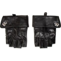 Rękawiczki Damskie KARL LAGERFELD - 201W3605 Black. Czarne rękawiczki damskie KARL LAGERFELD, bez wzorów, ze skóry. W wyprzedaży za 379,00 zł.