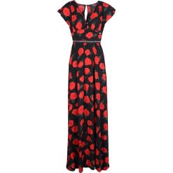 Guess Sukienka "Babess". Sukienki damskie Guess, z nadrukiem, z tkaniny, bez kołnierzyka, bez rękawów, rozkloszowane. Za 259,00 zł.