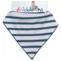 Xkko Śliniaczek Dribble Ons Nautical Stripes. Szare śliniaki marki Xkko, z bawełny. Za 32,00 zł.