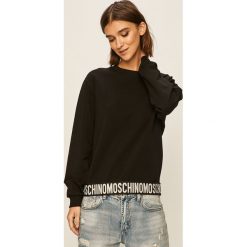 Moschino Underwear - Bluza. Czarne bluzy damskie Moschino Underwear, s, z aplikacjami, z elastanu, bez rękawów, bez kaptura. W wyprzedaży za 538,90 zł.